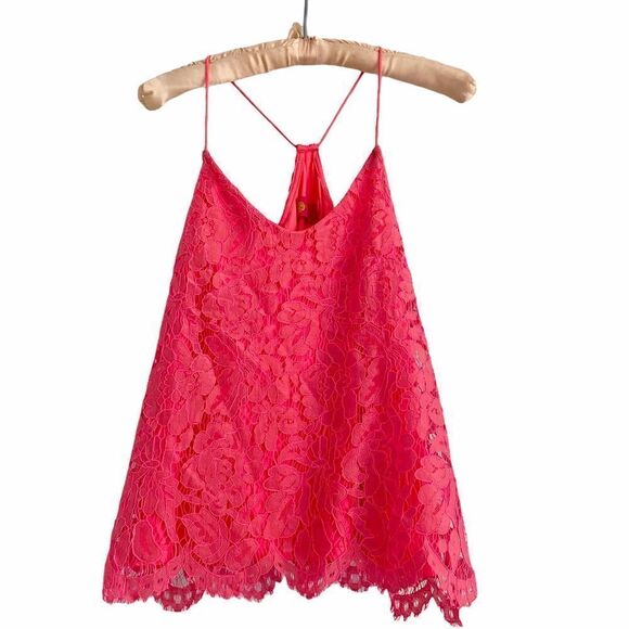 Macbeth Collection Barbie Hot Pink Lace Camisole - Picture 1 of 7